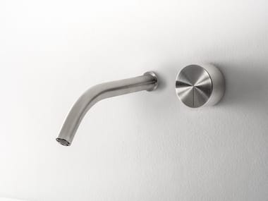 ACQUIFERO - 2 hole wall-mounted stainless steel washbasin tap by Falper