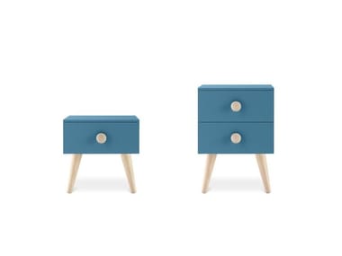WOODY - Kids' bedside table with drawers by Nidi