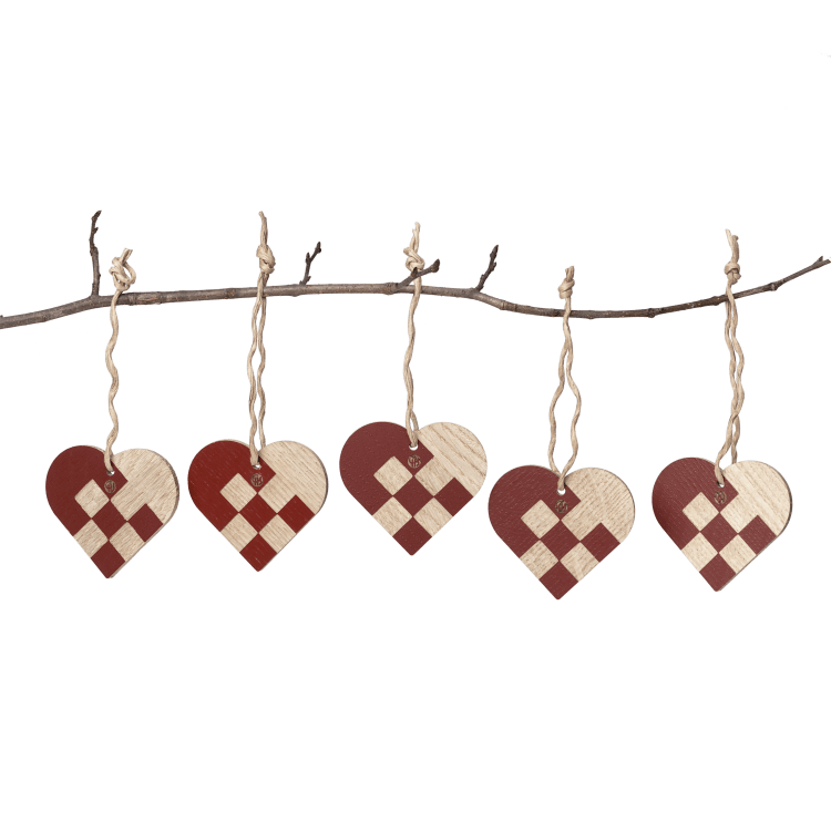 Christmas Heart | Ornament, set of 5 (Request Info)