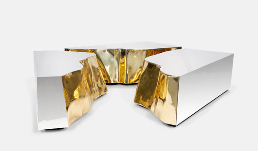 LAPIAZ SMALL - Metal coffee table for living room by Boca do Lobo