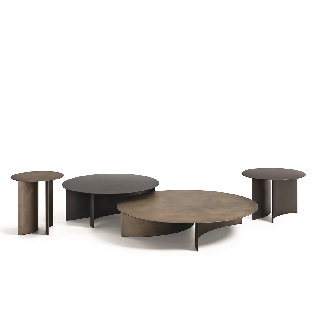 Flou PIERRE - Round metal coffee table