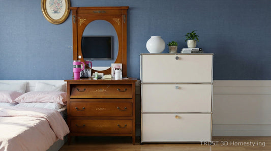 USM Haller와 함께하는 클래식 스타일 침실 인테리어 스타일링