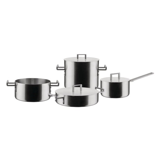 Convivio cookware set by Alessi #4 pots with 3 lids #