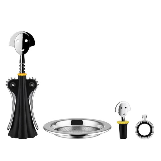 Alessi & Wine gift set by Alessi #Anna G. - Noè, chrome #