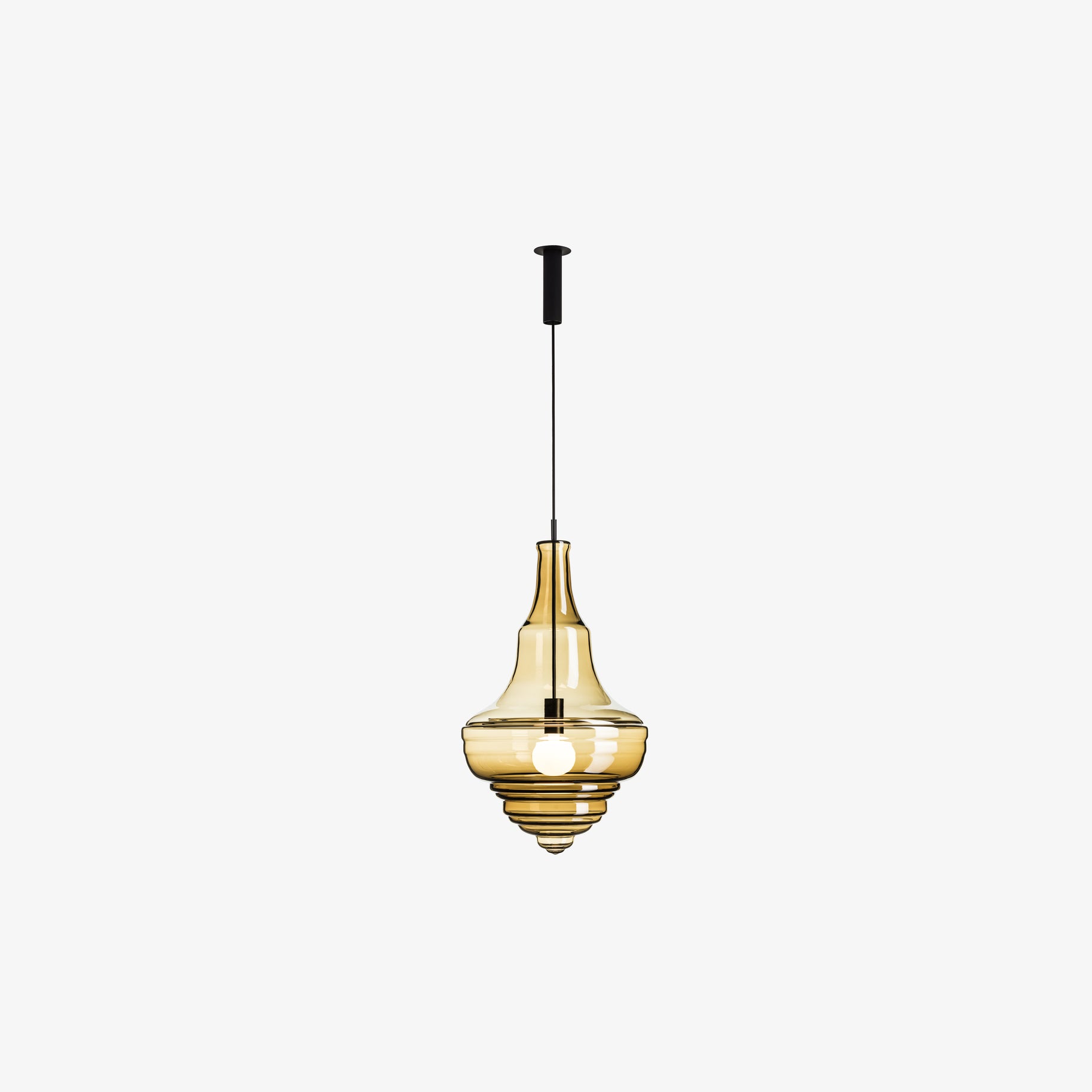 Neverending Glory Prague Estrate Theatre Pendant Lamp by Lasvit #L / Smoke