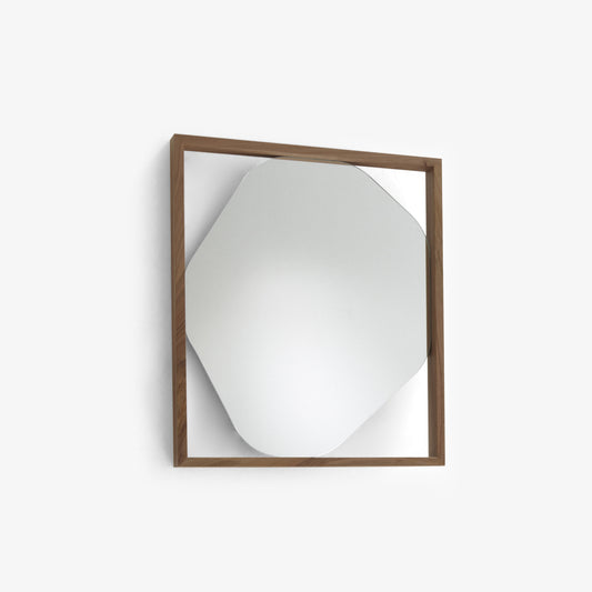 BELIZE - Framed wooden hall small mirror