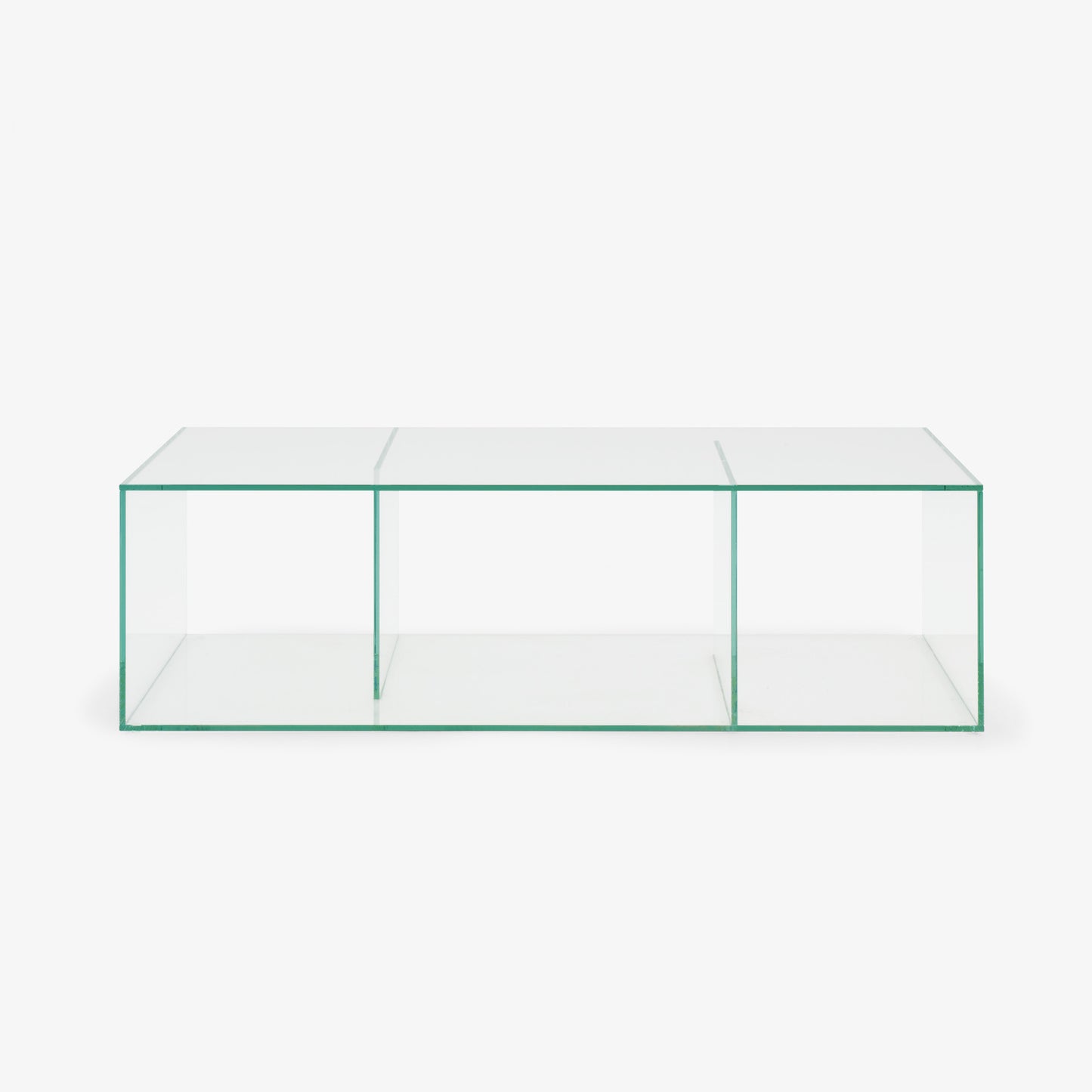 SALDO - Low rectangular glass coffee table