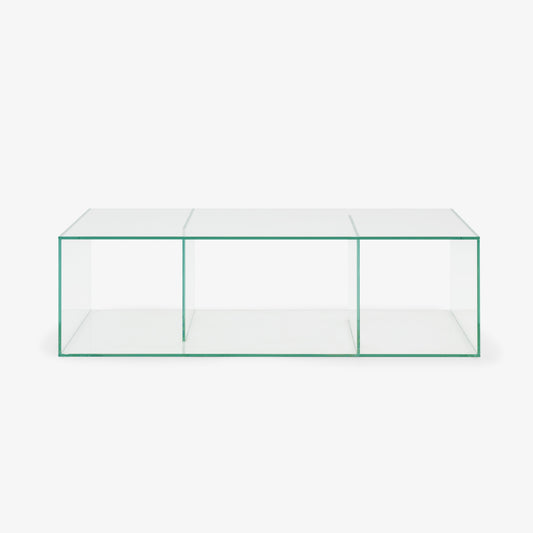 SALDO - Low rectangular glass coffee table