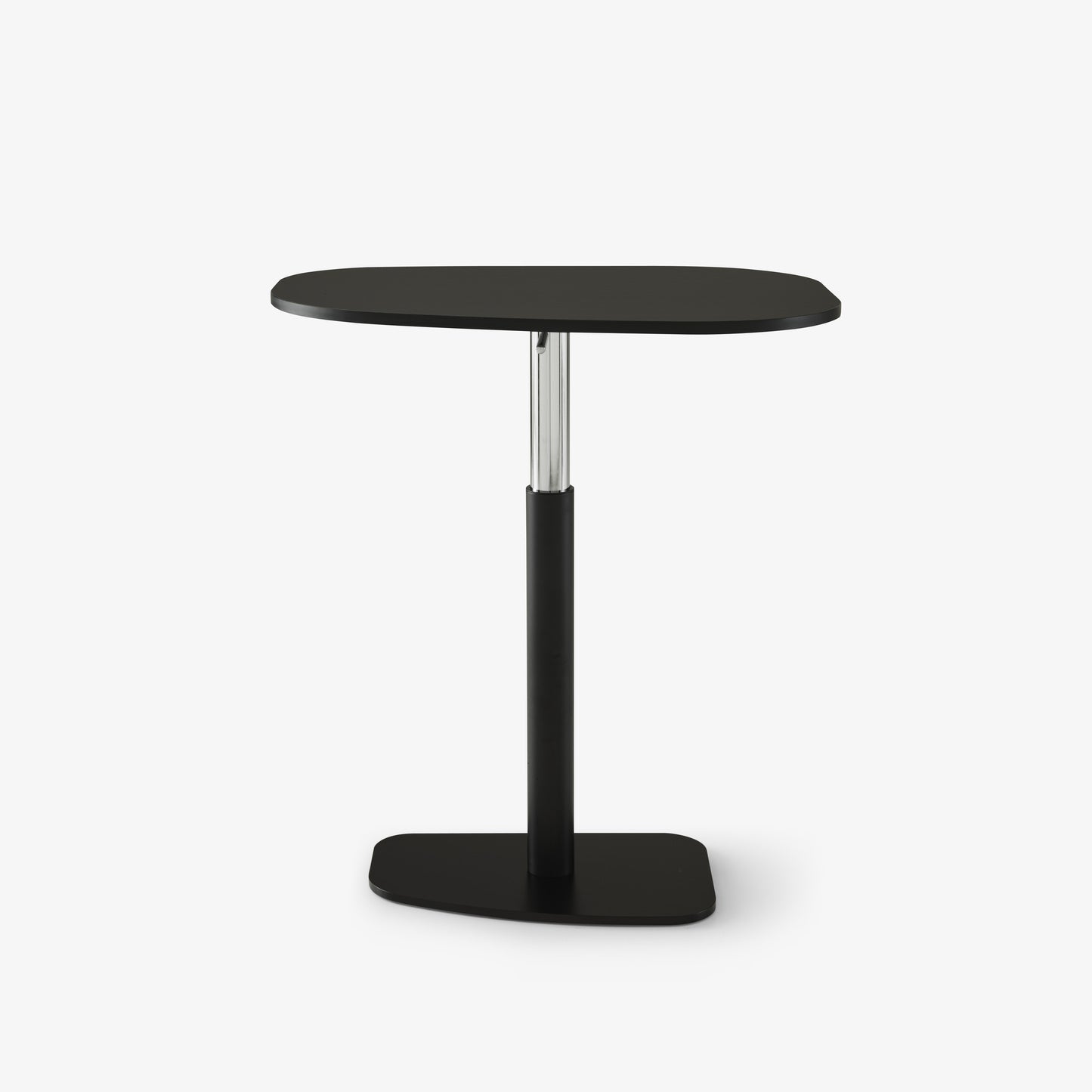 PIAZZA - Height-adjustable steel and wood table