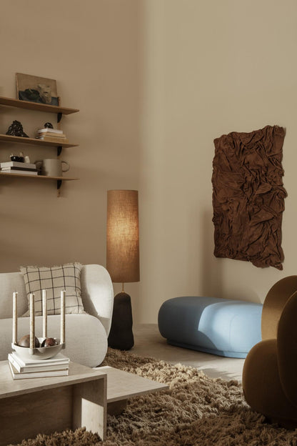 Ferm Living Sector Shelf Triple Wide Oak/ Brass