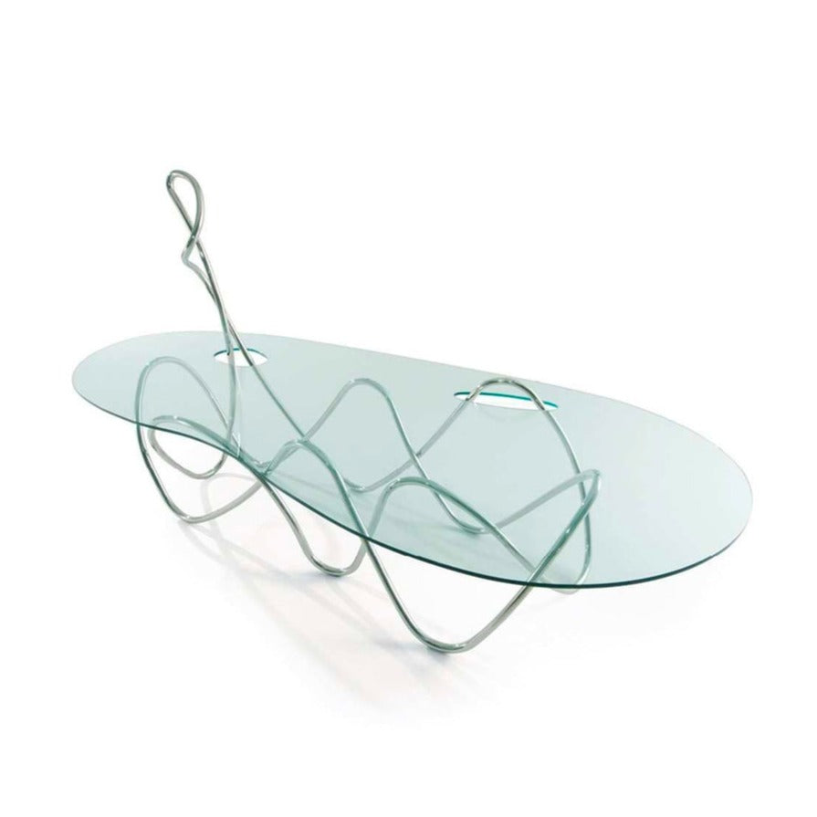 Capriccio - Crystal And Stainless Steel Table by Edra