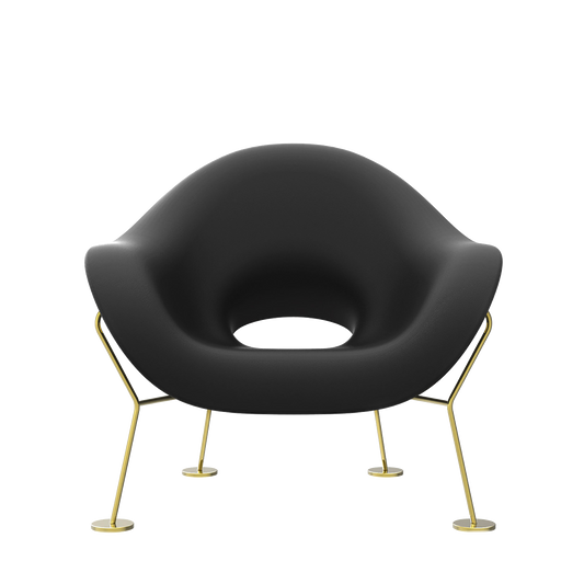 Pupa Armchair Brass Base Indoor by Qeeboo