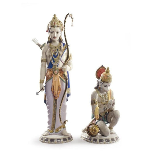 Lakshman and Hanuman Sculpture by Lladró