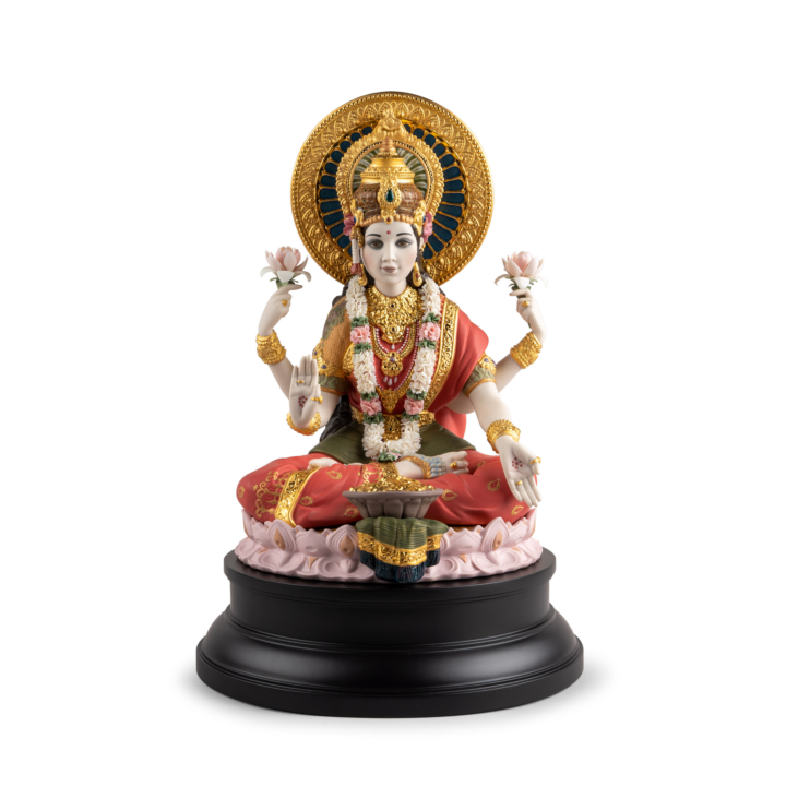 Goddess Lakshmi Sculpture by Lladró