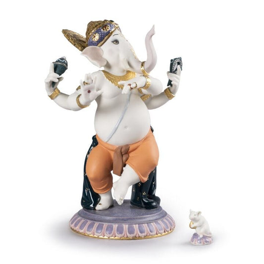 Dancing Ganesha Figurine by Lladró