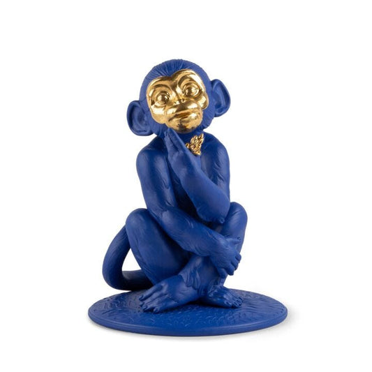 Little monkey (blue-gold) by Lladró