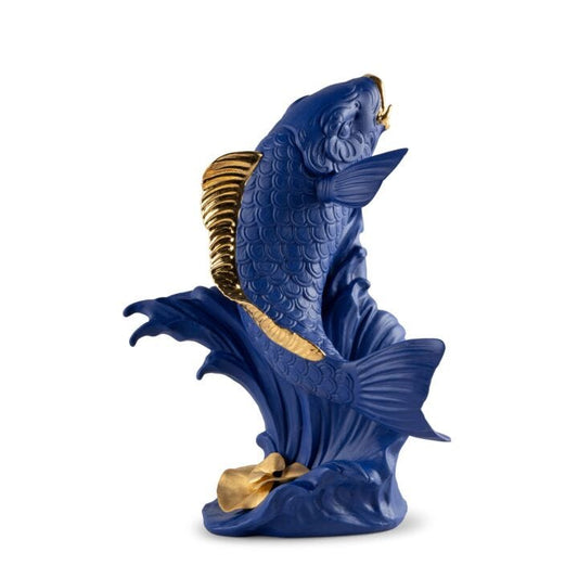 Koi Sculpture by Lladró #Blue-Gold