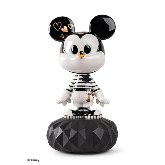 Mickey in black and white Sculpture by Lladró