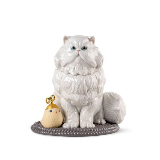 Persian Cat Sculpture by Lladró