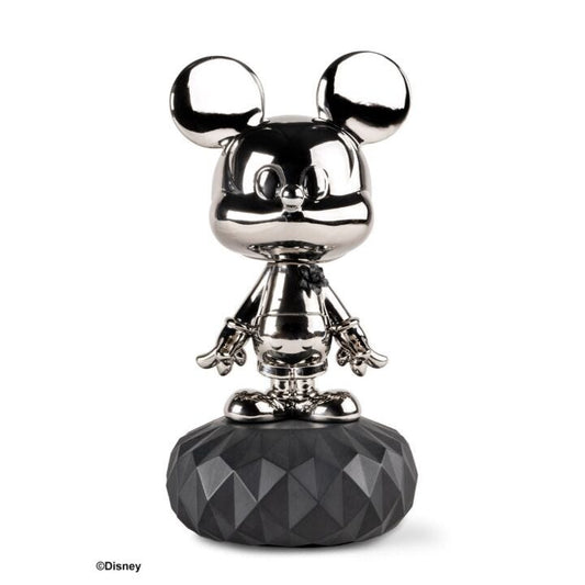 Mickey Mouse Platinum Sculpture by Lladró