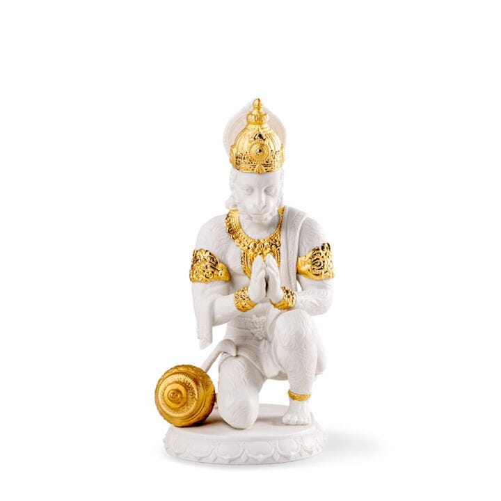 Hanuman Sculpture by Lladró #Golden Luster