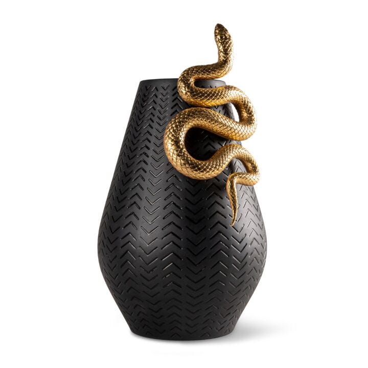 Snakes vase by Lladró