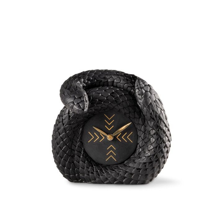 Snakes clock by Lladró