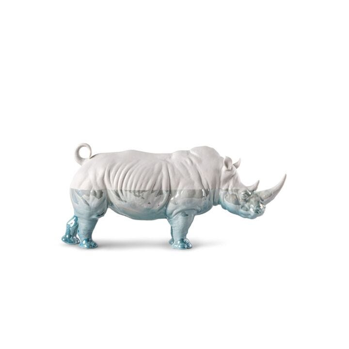 White rhino - Underwater Sculpture by Lladró