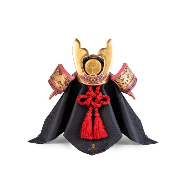 Samurai Helmet Figurine II by Lladró