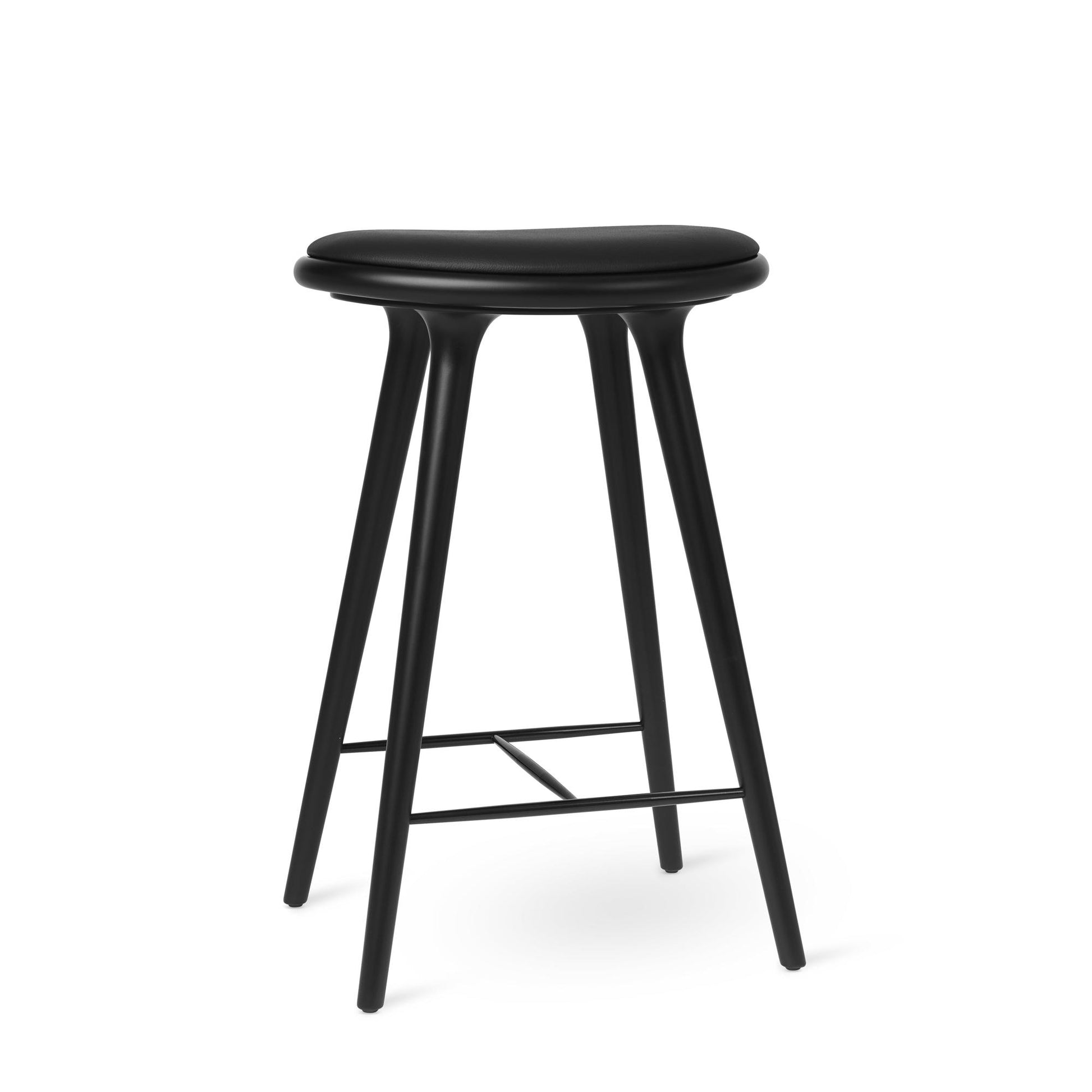 High Stool Bar Stool 69cm by Mater #Black beech / Black