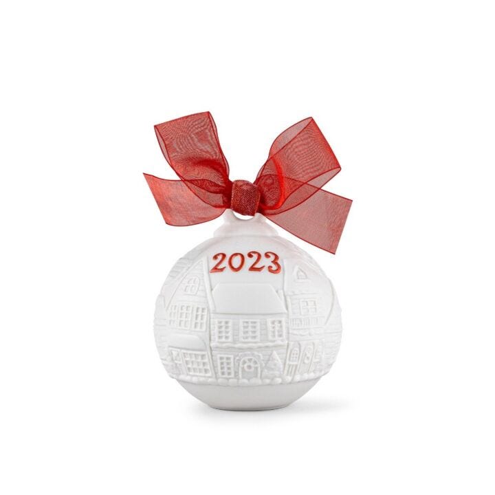 2023 Christmas ball by Lladró #Red