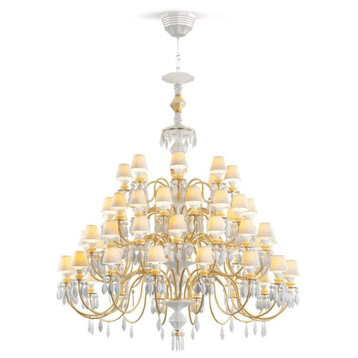 Belle de Nuit 56 Lights Chandelier by Lladró #Golden Luster (CE/UK)