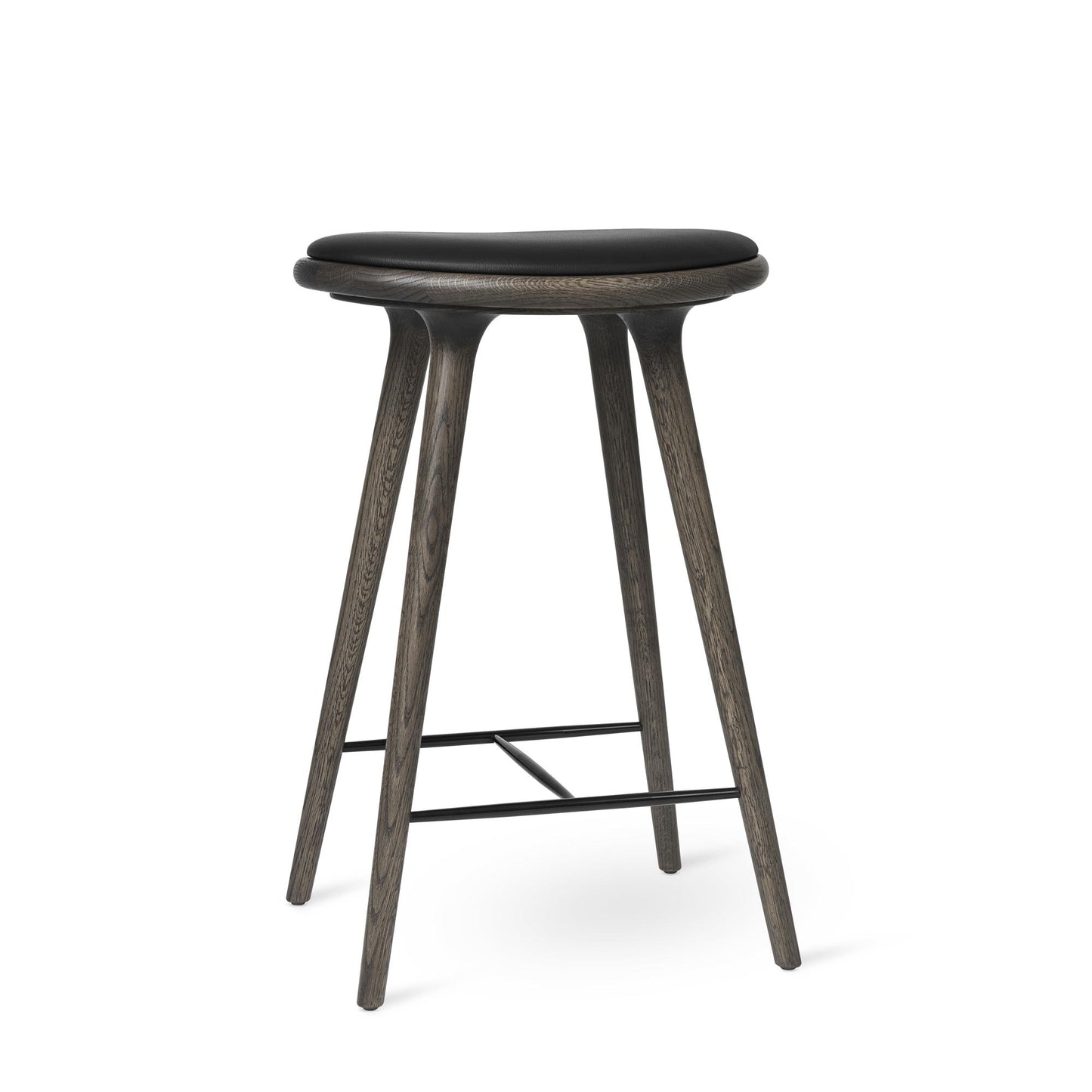 High Stool Bar Stool 69cm by Mater #Grey oak / Black