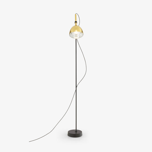 BRASS BELL - LED adjustable brass floor lamp