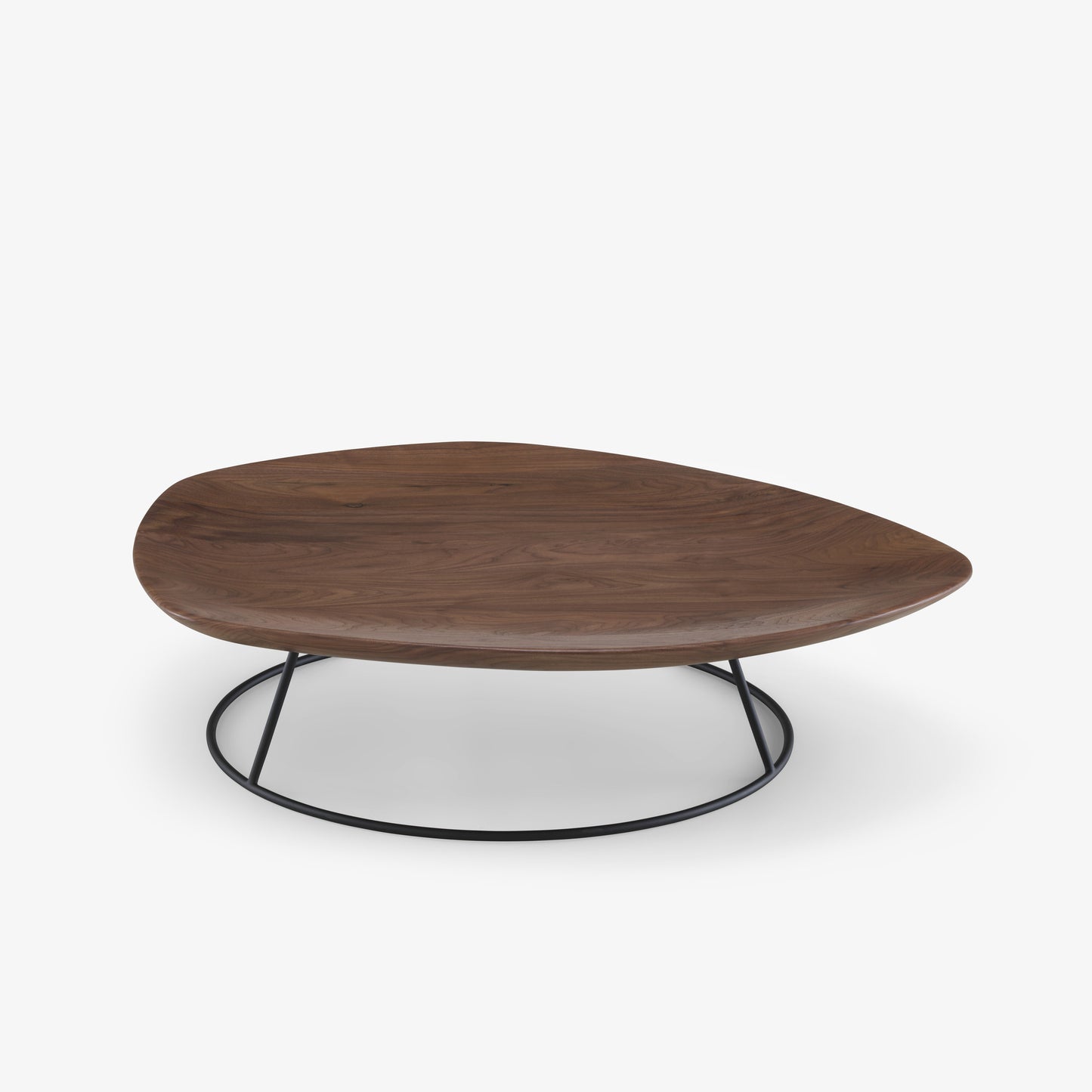 PEBBLE - Low walnut coffee table