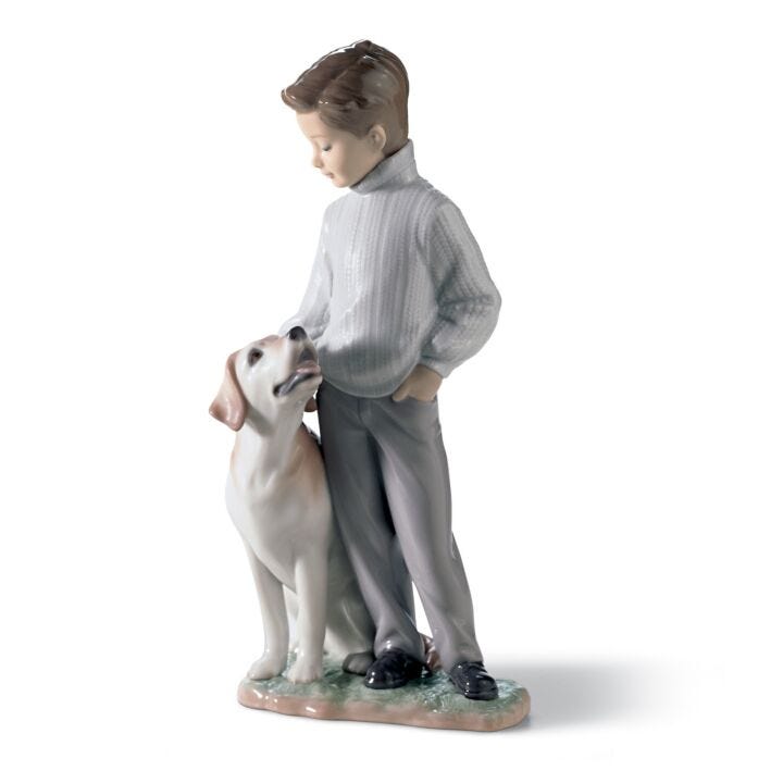 My Loyal Friend Dog Figurine by Lladró