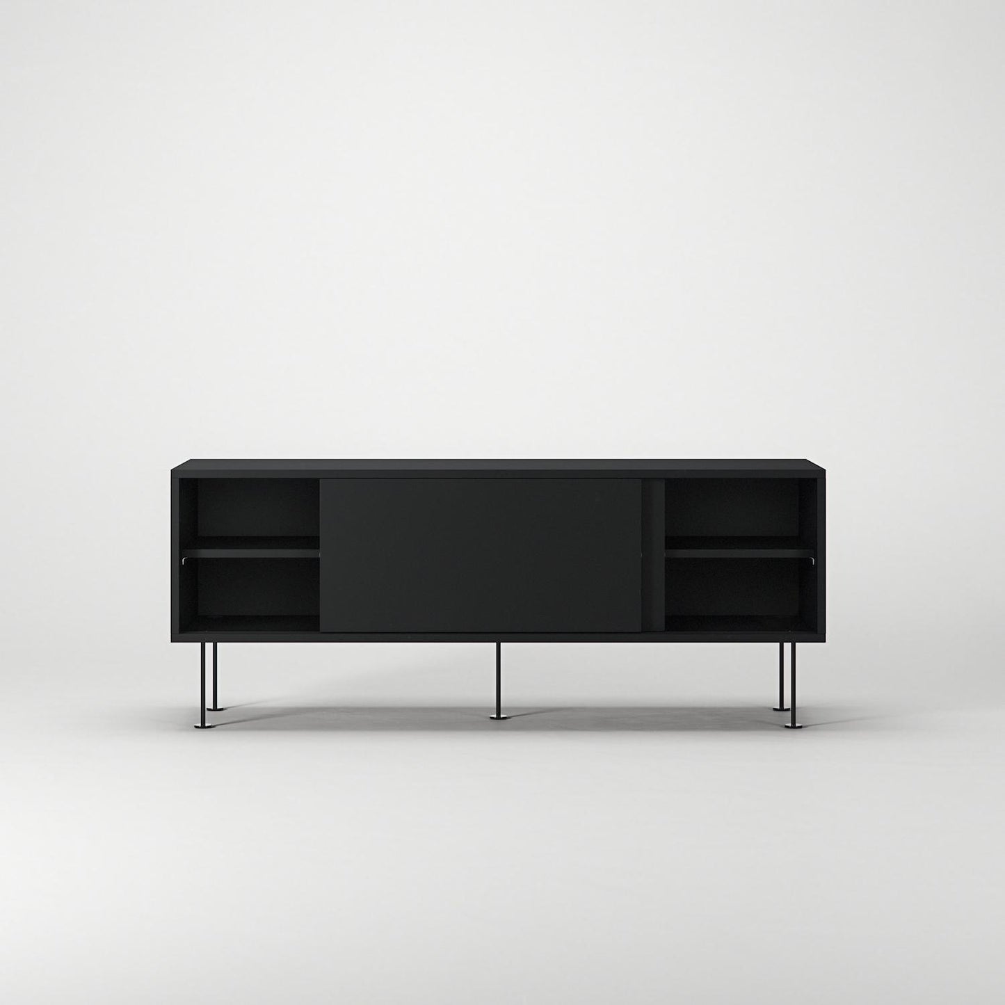 Decotique Vogue TV Bench With Legs 136 Anthracite/ Black