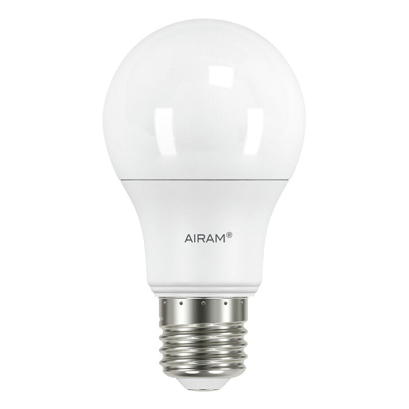 LED standard bulb A60 by Airam #7,3W E27 4000K 806lm, dimmable #