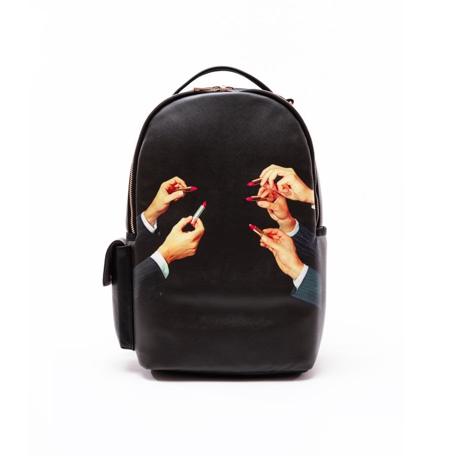 Rucksack Travel Kit Lipstick by Seletti #Black