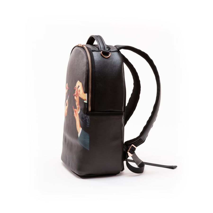 Rucksack Travel Kit Lipstick by Seletti #Black