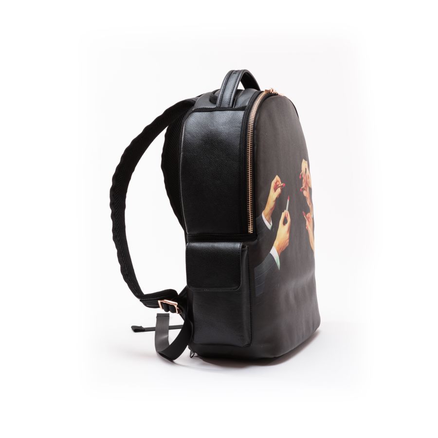 Rucksack Travel Kit Lipstick by Seletti #Black