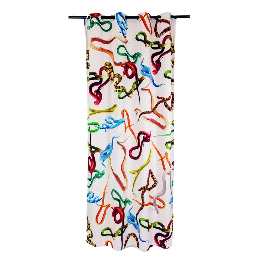 Polyester Curtain Snakes by Seletti #White