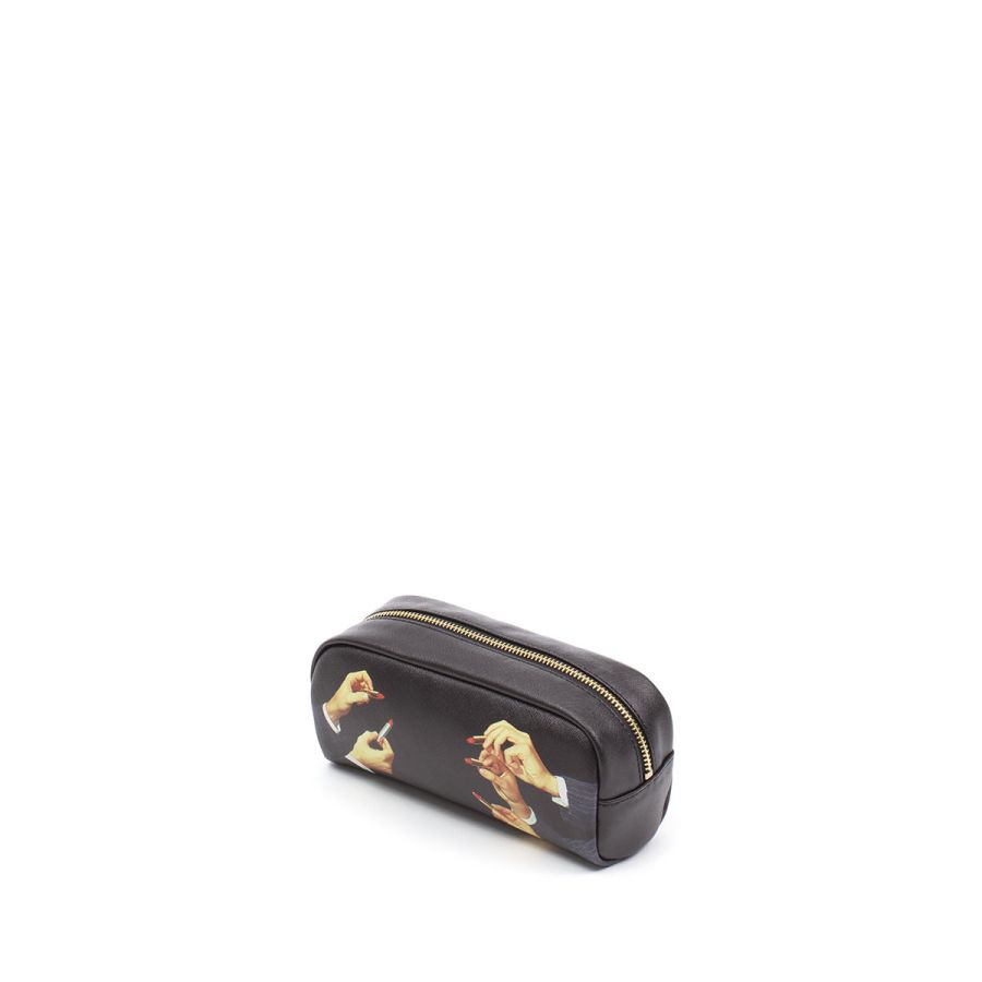 20.5 x 7 x h.9 Polyurethane Case Lipsticks by Seletti #Black