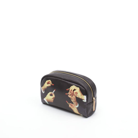 Polyurethane Beauty Case Lipsticks by Seletti #Black