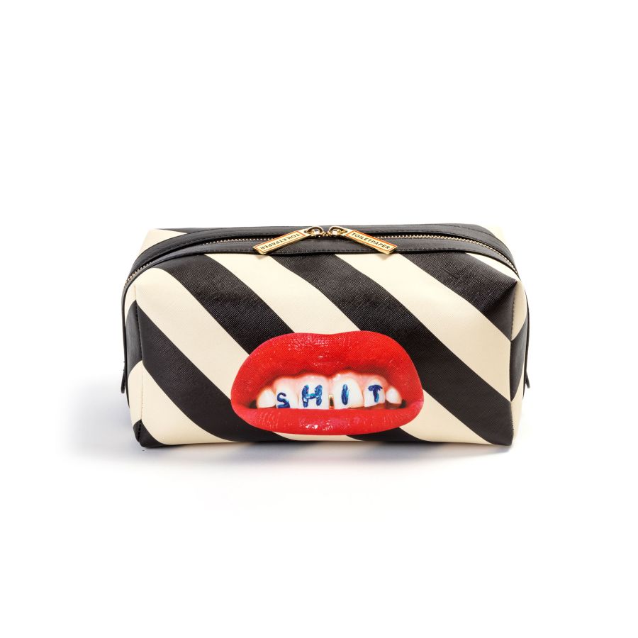 Wash Bag Shit Stripes by Seletti