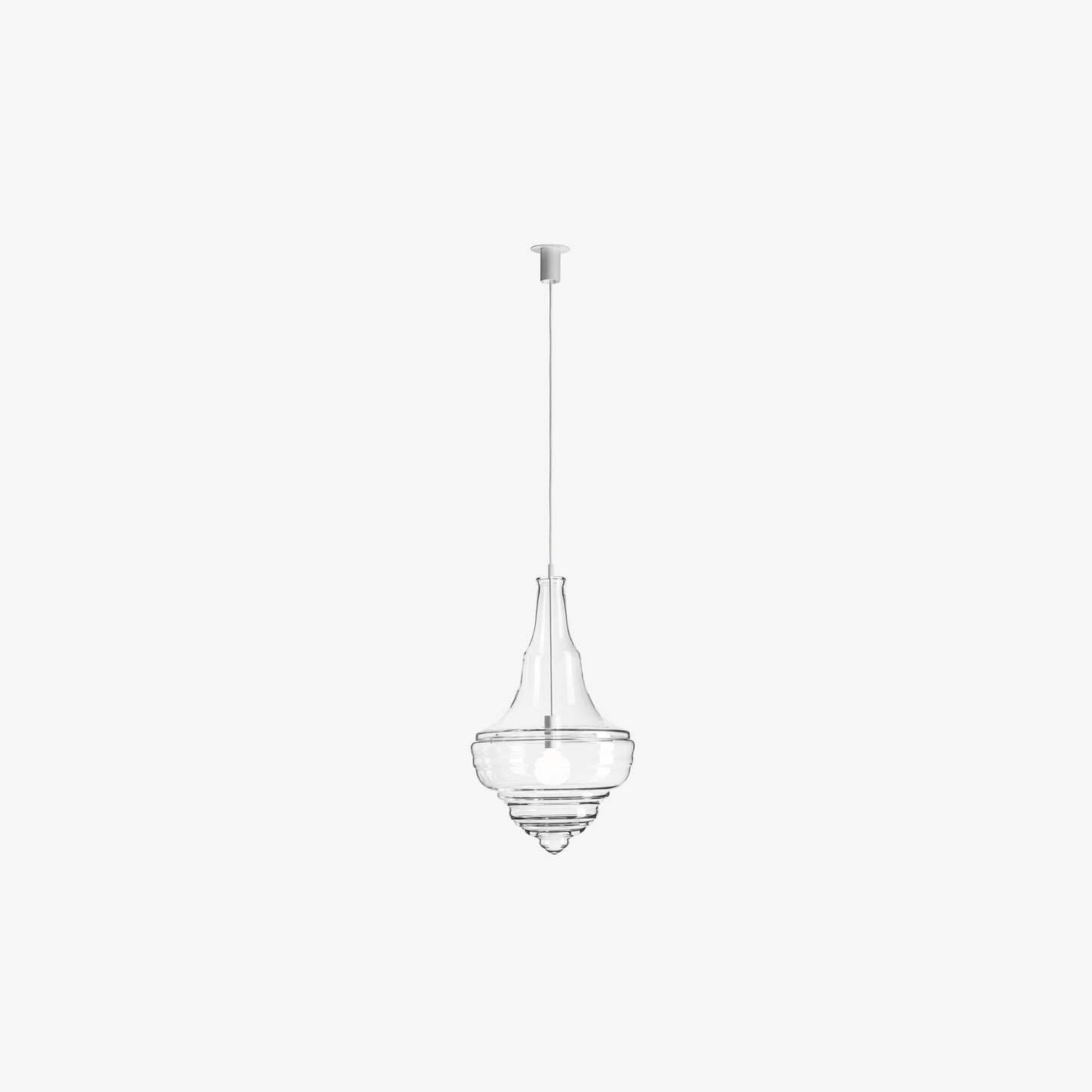 Neverending Glory Prague Estrate Theatre Pendant Lamp by Lasvit #M / Clear