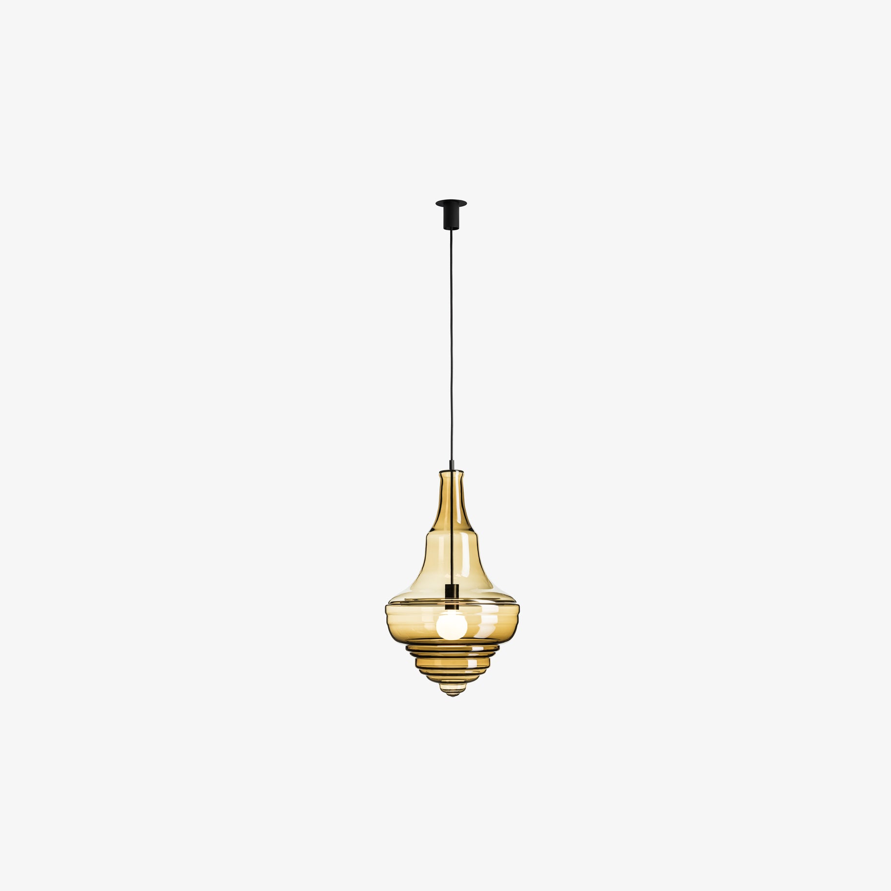 Neverending Glory Prague Estrate Theatre Pendant Lamp by Lasvit #M / Smoke