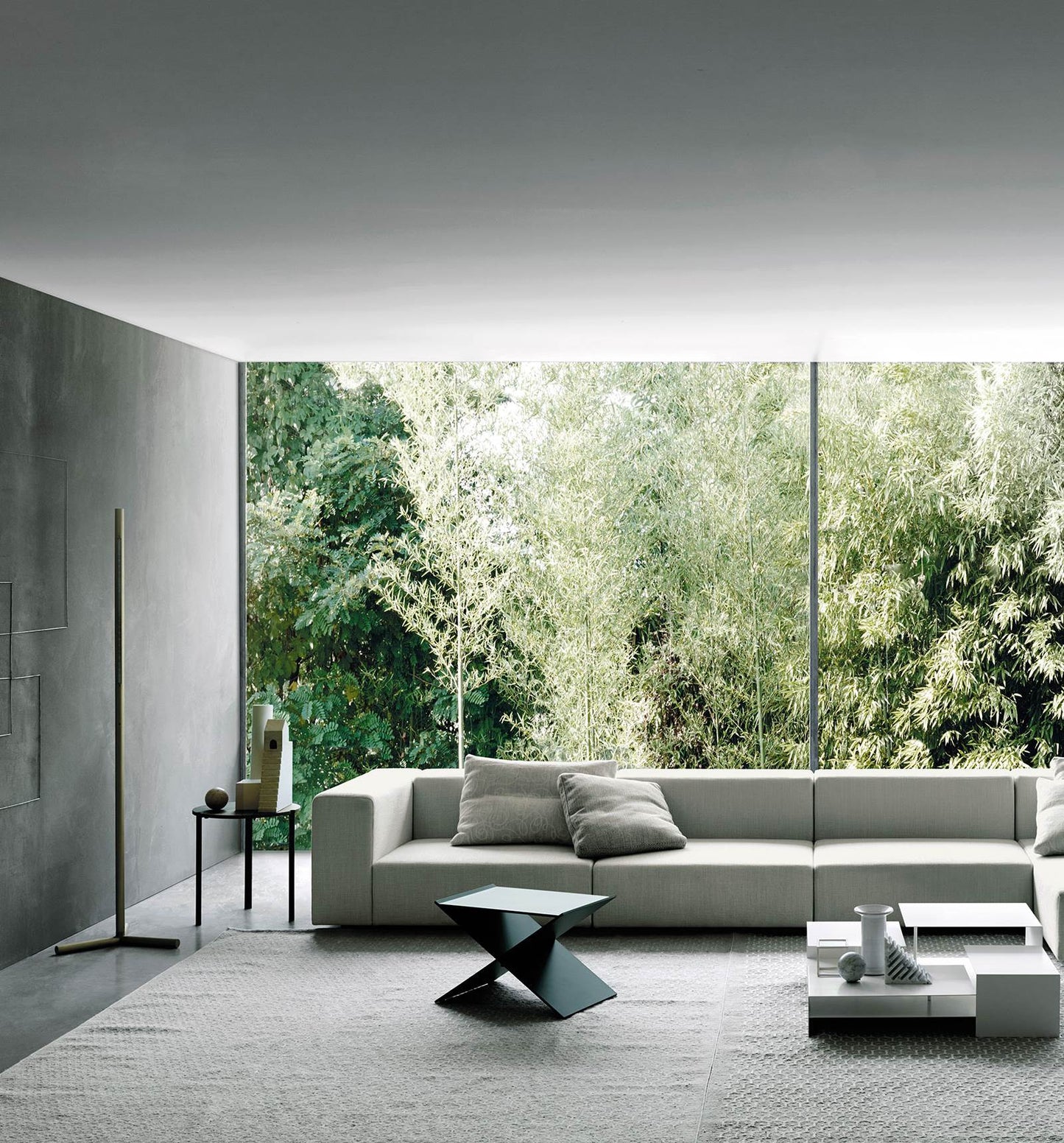WALL - Sectional sofa with removable cover