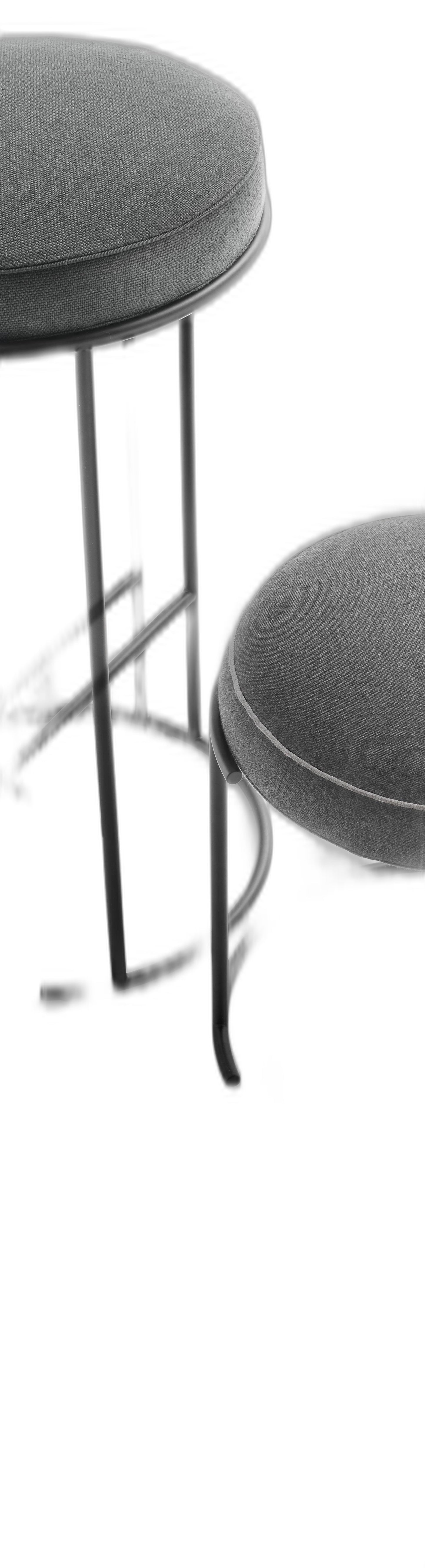 NINA - Low fabric stool