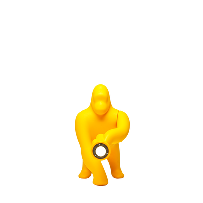 Kong Xs table / floor lamp by Qeeboo #Yellow